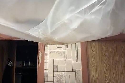 Россиянин пожаловался на ежедневно льющийся с потолка центнер воды