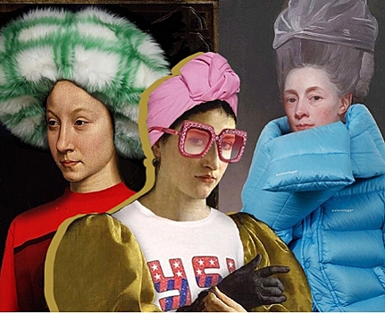 Instagram дня: художник «одевает» героев картин 14-19 веков в вещи Gucci, Vetements и Balenciaga