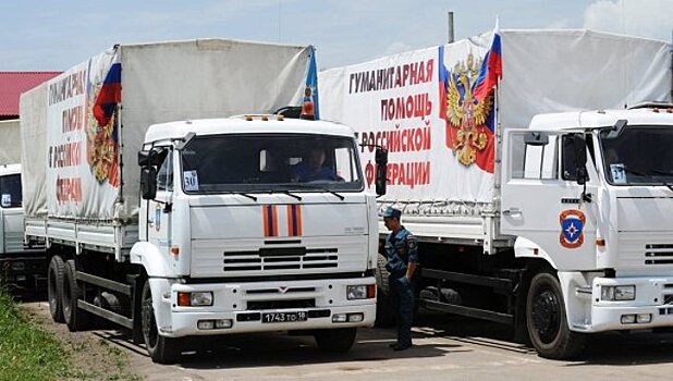 Россия отправляет в Донбасс 45-й конвой с гумпомощью