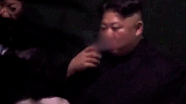 Ким Чен Ын вышел покурить и попал на видео