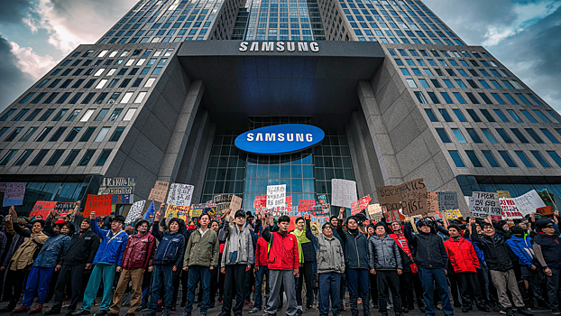 Сотрудники Samsung завершили месячную забастовку. Они так ничего и не добились