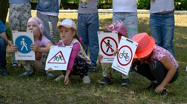 В Пензе сотрудники ГИБДД провели для дошколят «Урок безопасности»