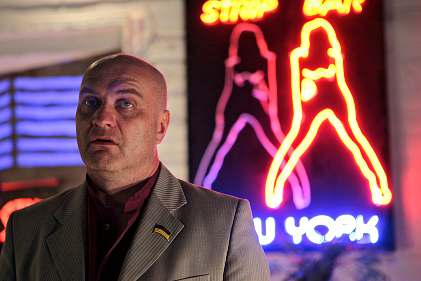 Александр Балуев в фильме режиссера и продюсера Юрия Грымова "На ощупь". Кадры предоставлены Кинокомпанией "ЮГ", 2009 год