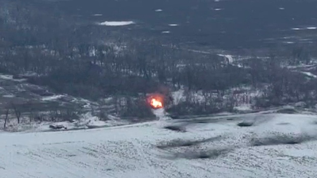 Танкисты «Южной» группировки спалили блиндажи и НП противника