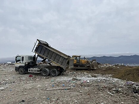 Жители Новороссийска жалуются на повторное возгорание на свалке "Терра-Н"