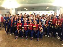 Юные олимпийцы вернулись домой