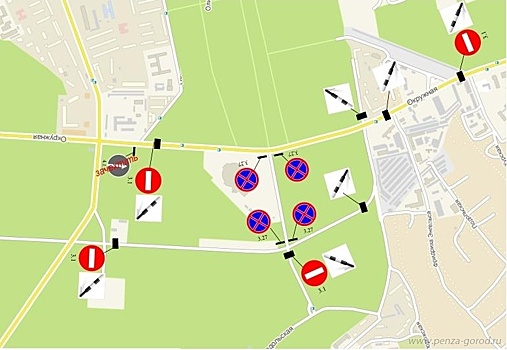Пензенским автомобилистам напомнили о перекрытии дорог на Окружной 27 мая