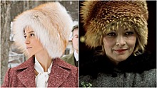 Равшана Куркова в меховой шапке повторила знаменитый образ героини «Иронии судьбы»