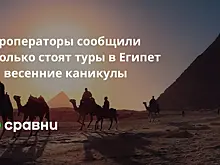 Туроператоры сообщили сколько стоят туры в Египет на весенние каникулы