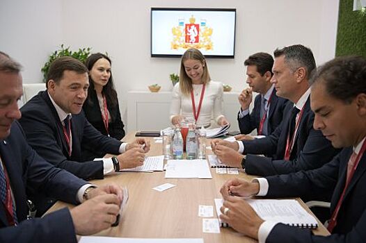 Евгений Куйвашев на площадке ПМЭФ провел переговоры с руководством фармацевтической компании MSD о перспективах сотрудничества