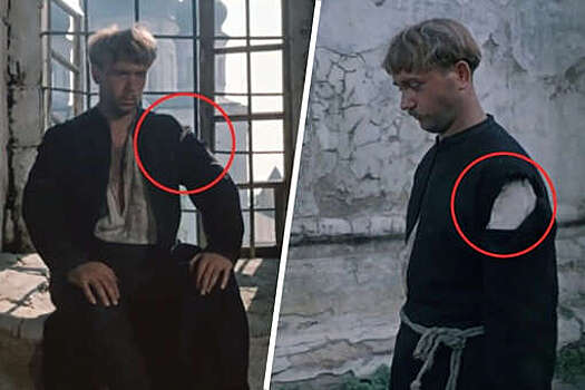 Зрители нашли киноляп с порванной одеждой актера Куравлева в фильме "Вий"