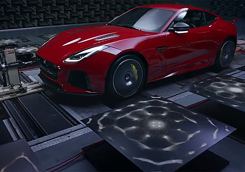 Jaguar сделал видимым звук 575-сильного купе F-Type