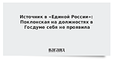 «Единая Россия» обсудит работу Поклонской