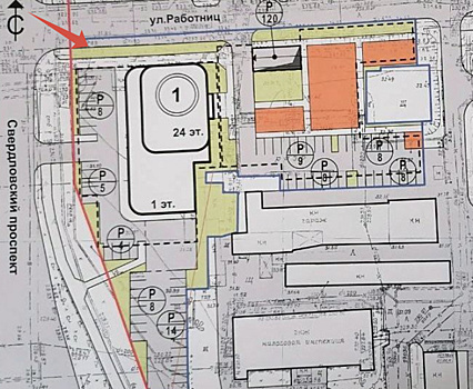 Мэрия одобрила строительство высотки возле Торгового центра в Челябинске