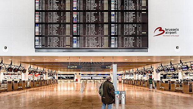 В аэропорту Брюсселя задерживаются рейсы