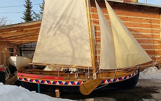 В Калужской области исторический корабль готовится к сплаву по Оке