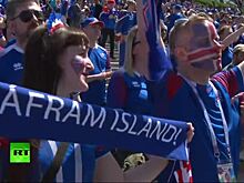 Исландские болельщики готовятся к игре с Аргентиной