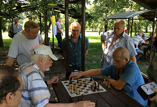 Юрий Трошин стал победителем шахматного турнира, который прошел в парке "Царицыно"