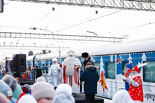 Крепкие морозы не помешали встрече Деда Мороза с южноуральцами