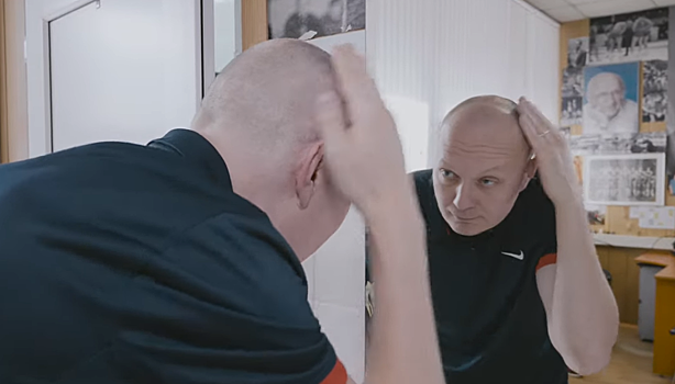 Медиа-директор ЦСКА Николай Цынкевич побрился наголо в честь победы в Евролиге