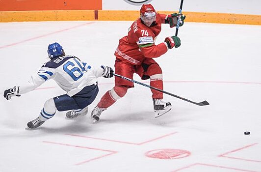Сборная Финляндии обыграла команду Белоруссии в матче ЧМ по хоккею