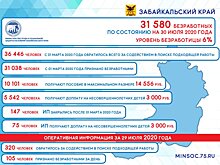 Более 300 человек признаны безработными в Забайкалье за сутки