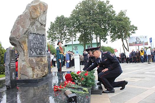 В Московской области состоялось открытие памятника милиционерам, погибшим при обороне Москвы осенью 1941 года