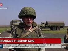 Массовую заправку боевой техники горючим в полевых условиях обеспечили бойцы подразделения материально-технического обеспечения на учениях в Ростовской области