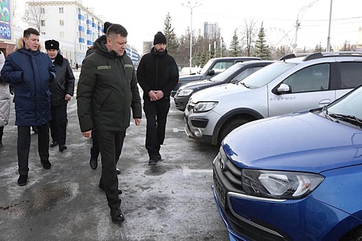 Из Башкирии в зону СВО отправилась колонна машин, конфискованных у злостных нарушителей ПДД