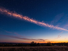 Над Москвой был замечен яркий огненный след от «метеорита»