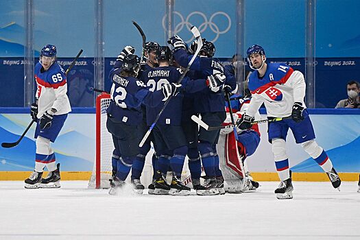 Финляндия — Словакия — 6:2, голы, обзор матча мужского хоккейного турнира зимней Олимпиады — 2022 в Пекине