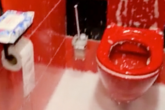 Туалет москвички затопило пеной из унитаза