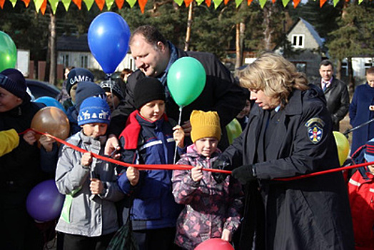 Три новые детские площадки открыли в городском округе Озеры