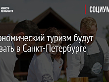 Гастрономический туризм будут развивать в Санкт-Петербурге