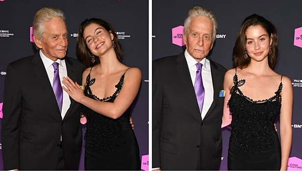 Майкл Дуглас вышел в свет вместе с 22-летней дочкой от Кэтрин Зеты-Джонс