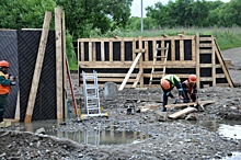 Опоры для нового моста через Раковку установлены в Уссурийске