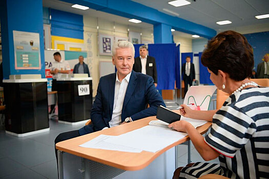 Сергей Собянин проголосовал на выборах Мэра Москвы