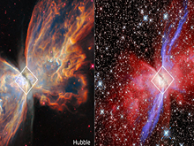 В туманности «Бабочка» обнаружены строительные блоки будущих планет