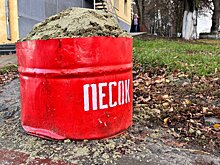 На улицах Пензы начали появляться емкости с песком