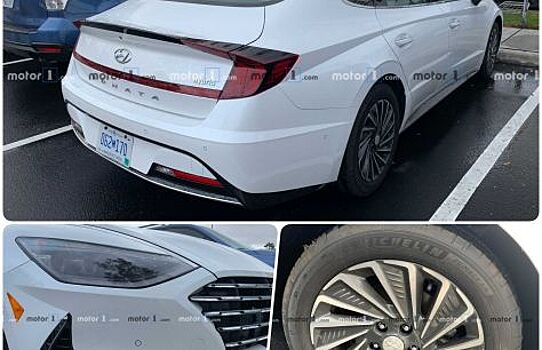 Новая гибридная Hyundai Sonata попалась фотошпионам