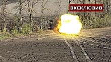 Опубликованы кадры удара Т-72 по украинским боевикам в зоне СВО