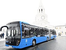 В Казани тестируют новый автобус-гармошку от КАМАЗа