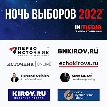 Ночь выборов в режиме онлайн от ГК «ИНМЕДИА»: Что и где читать? (16+)
