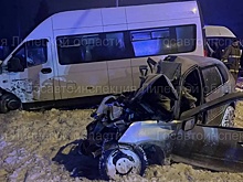 Под Липецком в аварии с микроавтобусом погибла женщина