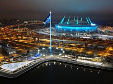 Возле «Газпром Арены» открылся самый большой каток в Петербурге. Ягудин выступил на церемонии открытия