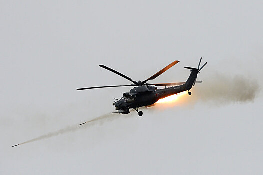 Модернизированный вертолет Ми-28НМ испытали ракетным обстрелом