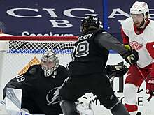 Василевский одержал 12 побед в 12 матчах с «Детройтом». Это 4-й показатель в истории НХЛ для вратарей против одного соперника