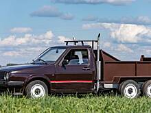 Белорус сделал трехосный самосвал из Volkswagen Golf II