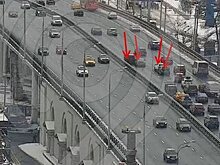 Движение затруднено на Северянинском путепроводе из-за ДТП