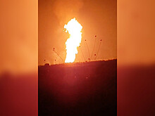 В Ставрополье огненный столб над горящим газопроводом поднялся на 25 м